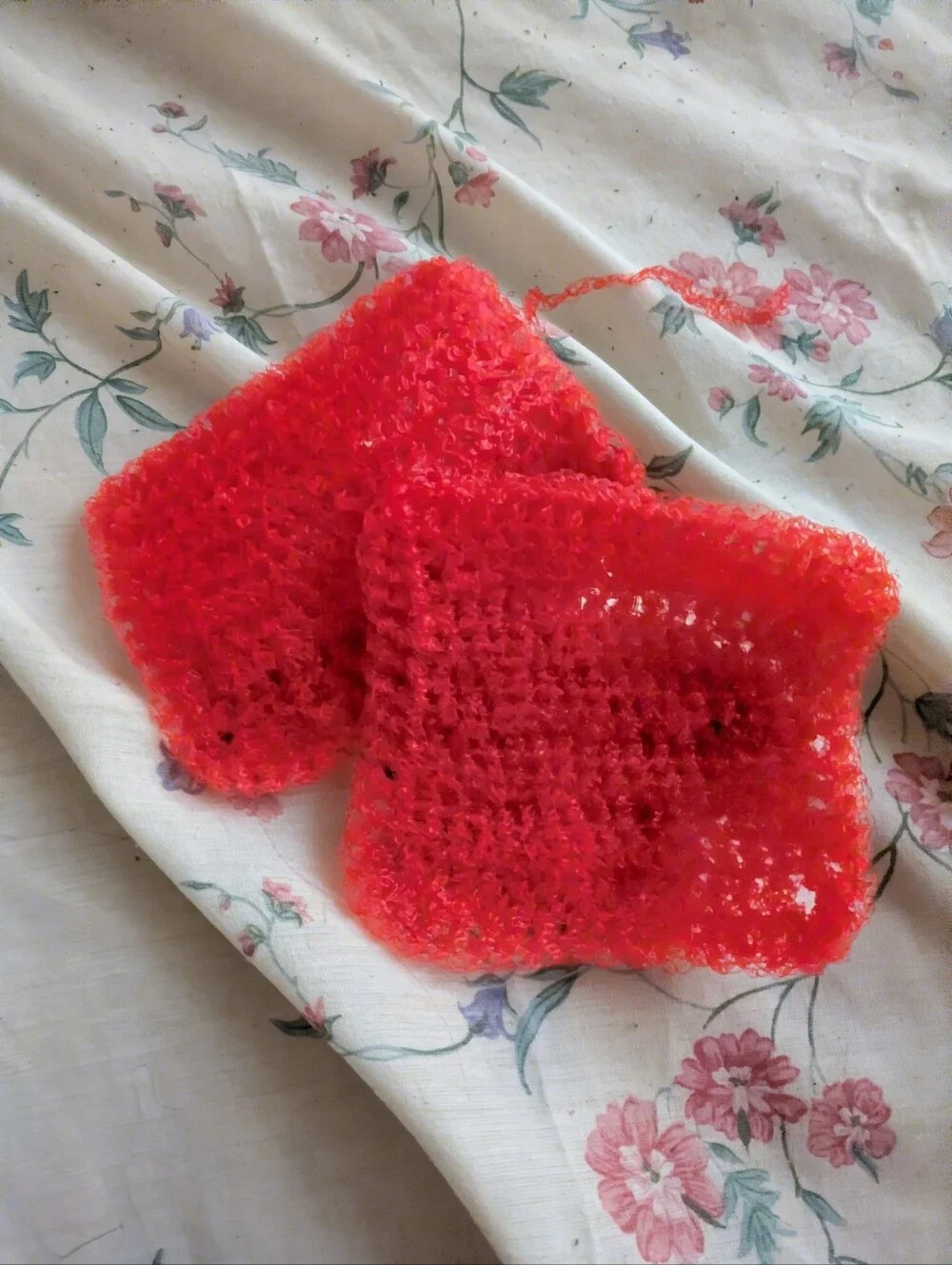 Red Crochet Dish Scrubbies